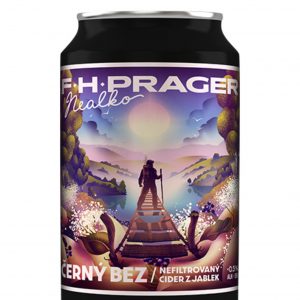 F. H. Prager Cider Černý Bez nealko 0