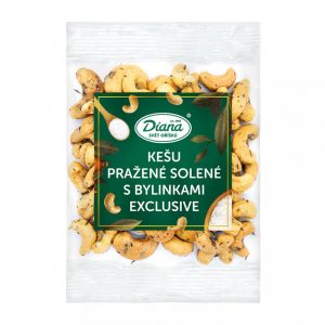 Kešu pražené solené s bylinkami exclusive 100g