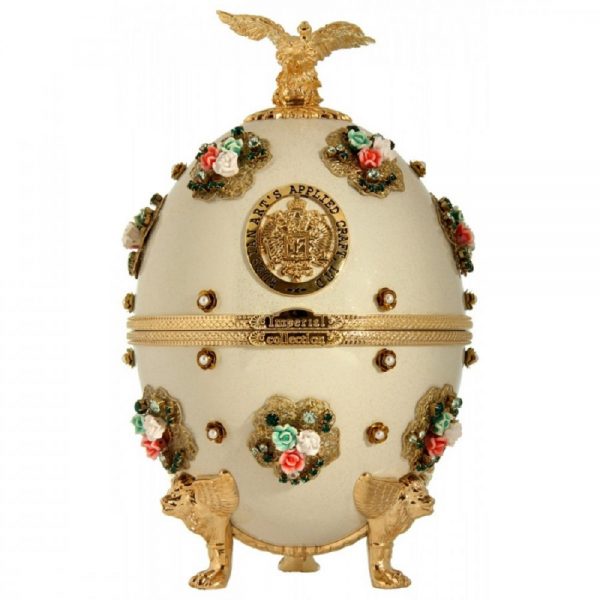 Vodka Imperial Collection Faberge White with flowers 0