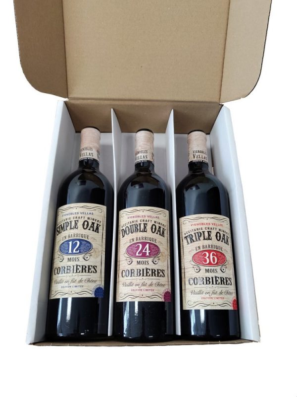 Vignobles Vellas Corbières Oak BOX 3×0