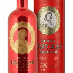 Carskaja Gold Vodka Red edition 1l 40% Tuba